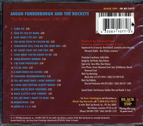 Anson Funderburgh & The Rockets - Thru The Years: A Retrospective (CD)