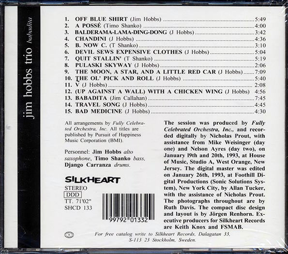 Jim Hobbs Trio - Babadita (CD)
