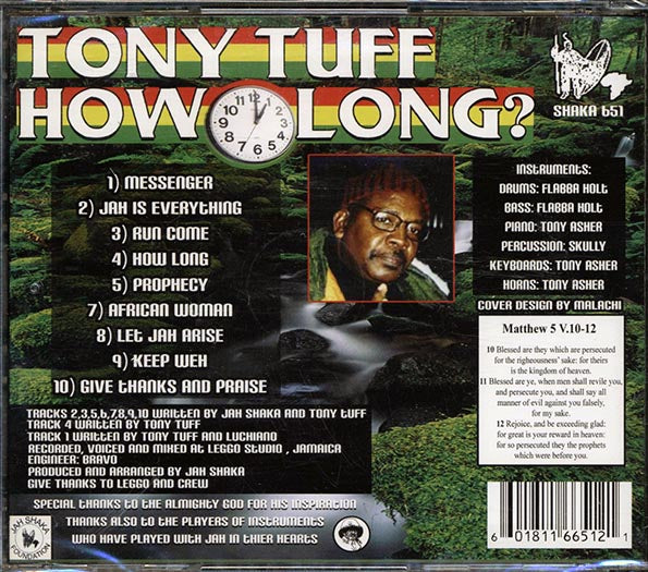 Tony Tuff - How Long (CD)