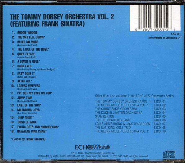 Tommy Dorsey, Frank Sinatra - The Tommy Dorsey Orchestra Volume 2 (CD)