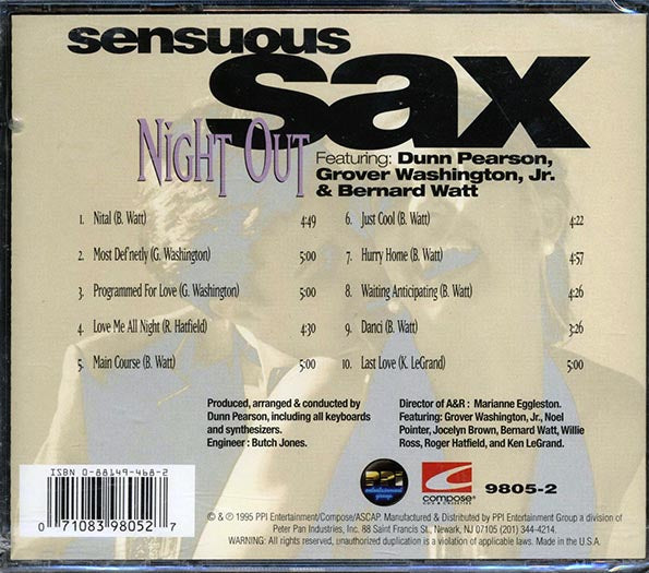 Sensuous Sax Night Out - Sensuous Sax Night Out (CD)