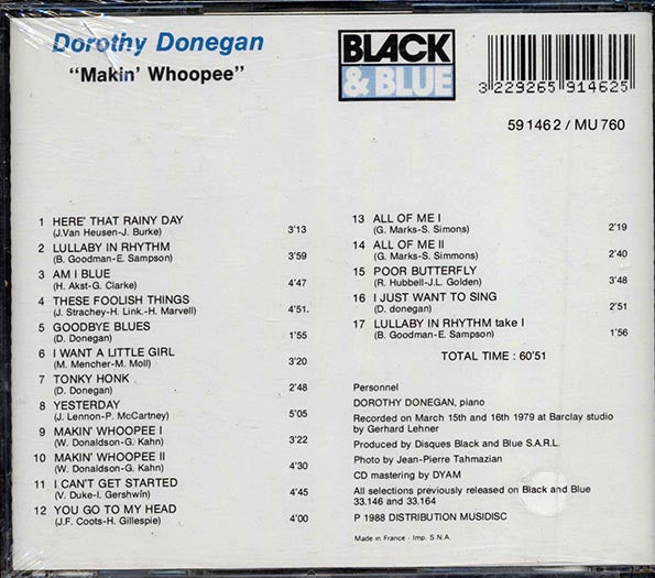 Dorothy Donegan - Makin' Whoopee (CD)