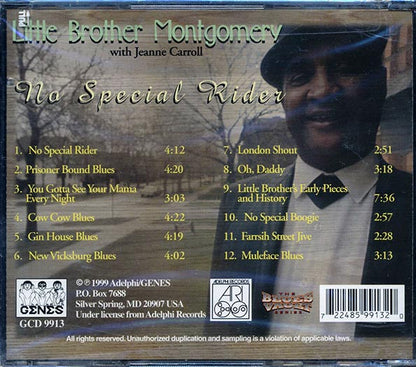 Little Brother Montgomery, Jeanne Carroll - No Special Rider (CD)