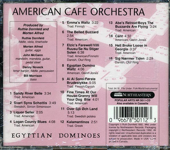 American Cafe Orchestra - Egyptian Dominoes (CD)