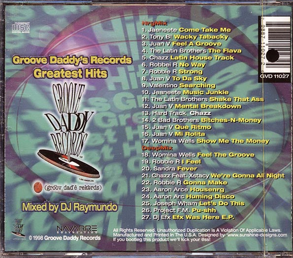 DJ Raymundo - Groove Daddy's Records Greatest Hits (CD)