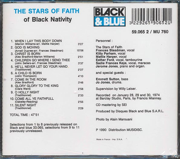 The Stars Of Faith Of Black Nativity  - Negro Spirituals And Gospel Songs (CD)