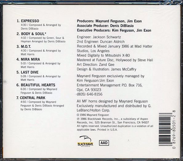 Maynard Ferguson - Body And Soul (CD)
