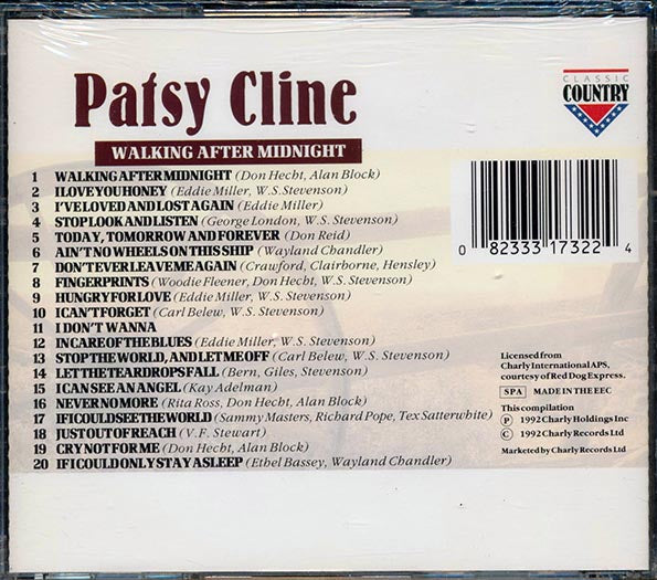 Patsy Cline - Walking After Midnight (CD)