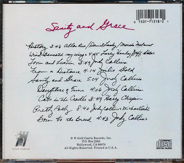 Judy Collins  - Sanity And Grace (CD)