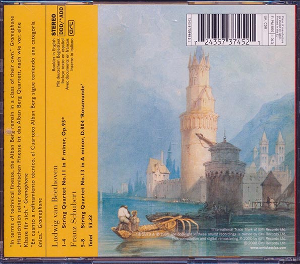 Ludwig Van Beethoven, Franz Schubert, Alban Berg Quartett - Beethoven Schubert (CD)