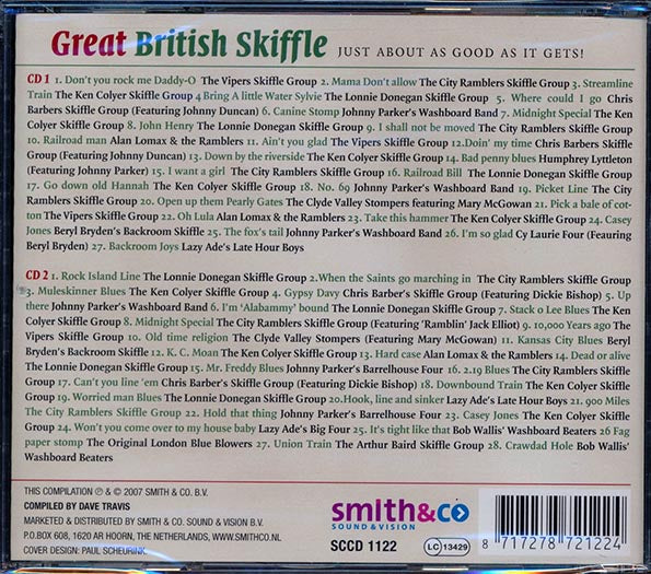 The Vipers Skiffle Group, City Ramblers Skiffle Group, Ken Colyer's Skiffle Group, Etc. - Great British Skiffle: The Original Skiffle Recordings 1948 To 1956 (55 tracks) (CD)