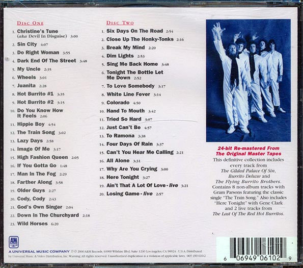 The Flying Burritos Bros  - Hot Burritos! The Flying Burrito Bros Anthology 1969-1972 (43 tracks) (2xCD) (remastered) (CD)