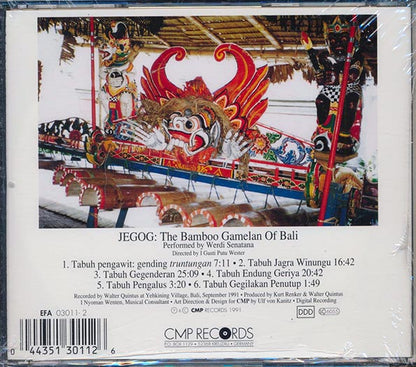 Werdi Sentana - Jegog: The Bamboo Gamelan Of Bali (CD)