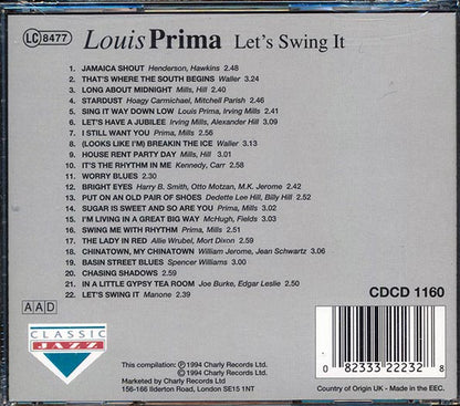 Louis Prima - Let's Swing It (CD)