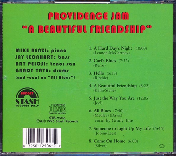 Providence Jam - A Beautiful Friendship (CD)