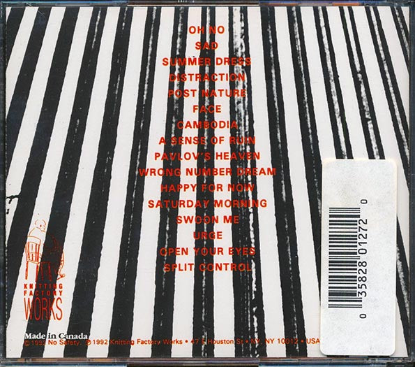 No Safety - Spill (CD)