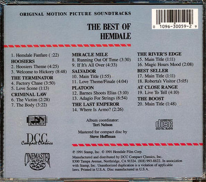 Jerry Goldsmith, Tangerine Dream, Brad Fiedel, Etc. - The Best Of Hemdale (CD)