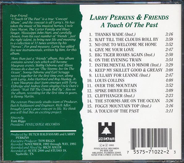 Larry Perkins - A Touch Of The Past (CD)