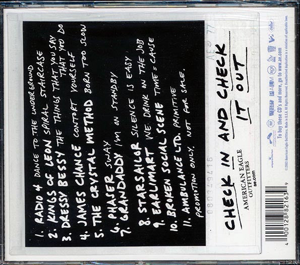 Radio 4, Kings Of Leon, James Chance, Etc. - American Eagle Outfitters: The Only Spring Break CD You Will Need (CD)