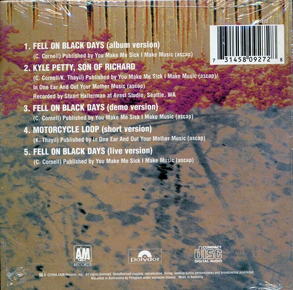 Soundgarden  - Fell On Black Days (CD)