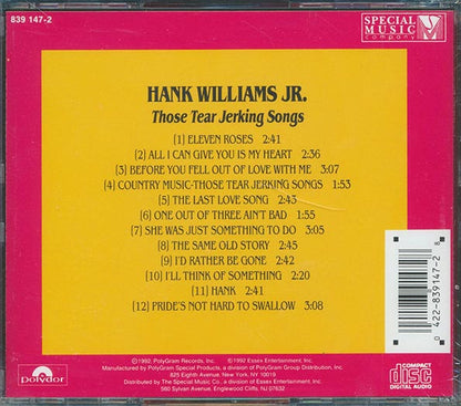Hank Williams Jr. - Those Tear Jerking Songs (CD)
