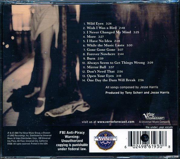 Jesse Harris & The Ferdinandos - While The Music Lasts (CD)