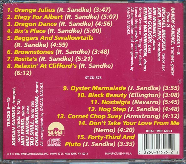 Randy Sandke, Jordan Sandke - The Sandke Brothers (CD)