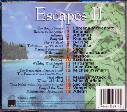 Kenny G, Massive Attack, Mythos, Sade, Enigma, Etc. - Escapes II (CD)