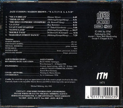Kazz Cussions, Marion Brown  - Native Land (CD)