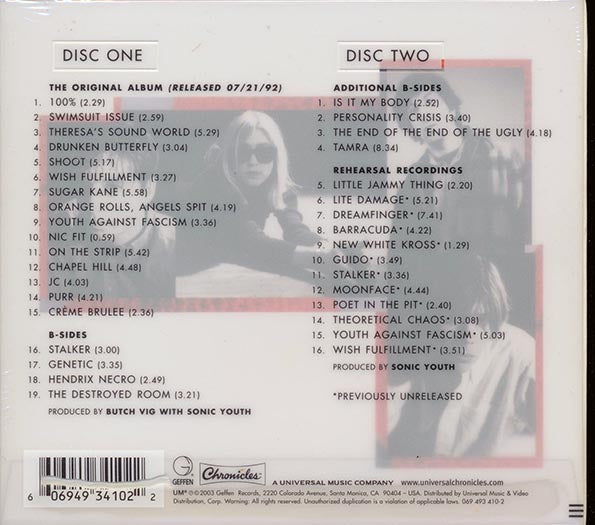 Sonic Youth  - Dirty  (35 tracks) (2xCD) (deluxe 4-fold digipak) (remastered) (CD)