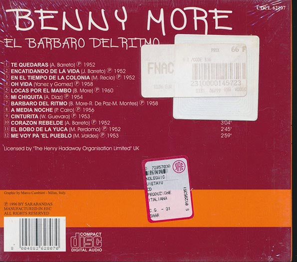 Benny More - El Barbaro Del Ritmo (CD)