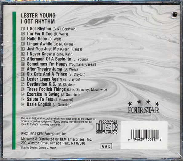 Lester Young - I Got Rhythm (CD)