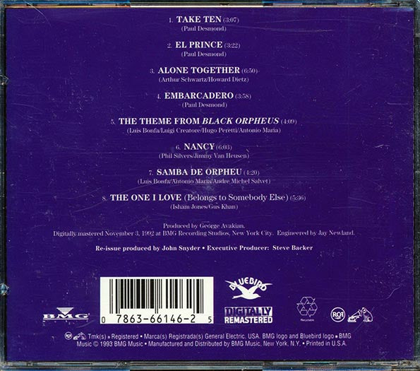 Paul Desmond, Jim Hall - Take Ten (CD)