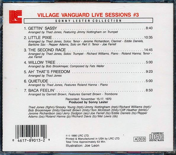 Thad Jones, Mel Lewis Big Band  - Village Vanguard Live Sessions 3 (CD)