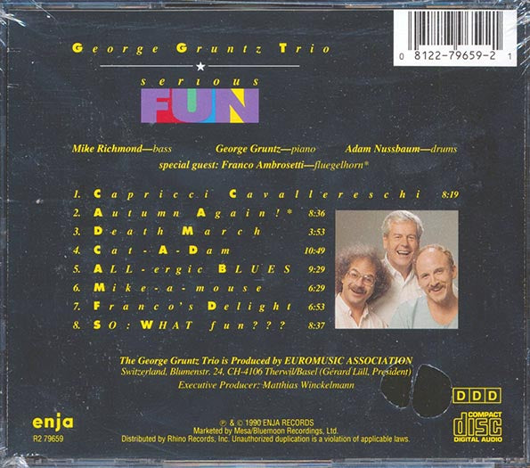 George Gruntz Trio  - Serious Fun (CD)