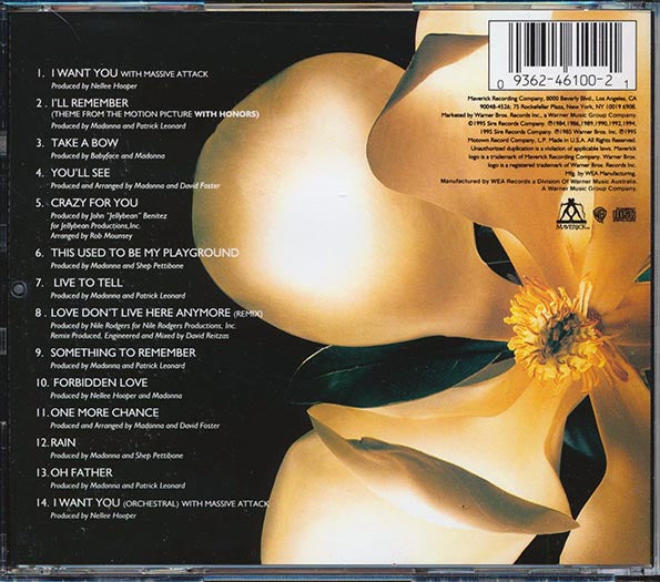 Madonna  - Something To Remember (CD)