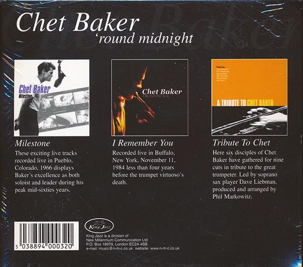 Chet Baker - 'Round Midnight : Milestone + I Remember You + Tribute To Chet (20 tracks) (CD)