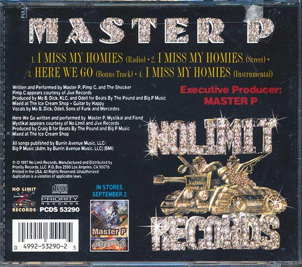 Master P  - I Miss My Homies (CD)