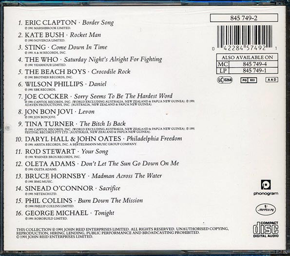 Eric Clapton, Kate Bush, Sting, Etc. - Two Rooms Celebrating The Songs Of Elton John And Bernie Taupin (CD)