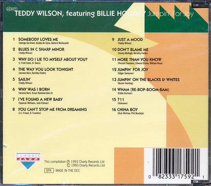 Teddy Wilson, Billie Holiday - Jumpin For Joy (CD)
