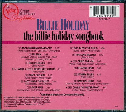 Billie Holiday - The Billie Holiday Songbook (CD)