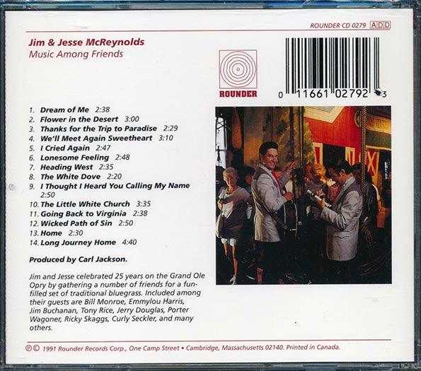 Jim & Jesse McReynolds  - Music Among Friends (CD)