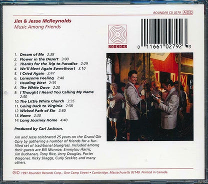 Jim & Jesse McReynolds  - Music Among Friends (CD)