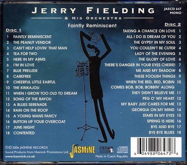 Jerry Fielding & His Orchestra - Faintly Reminiscent (CD)