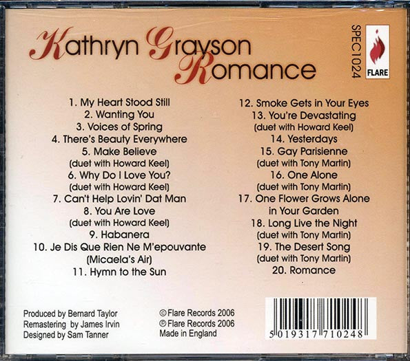 Kathryn Grayson - Romance (CD)