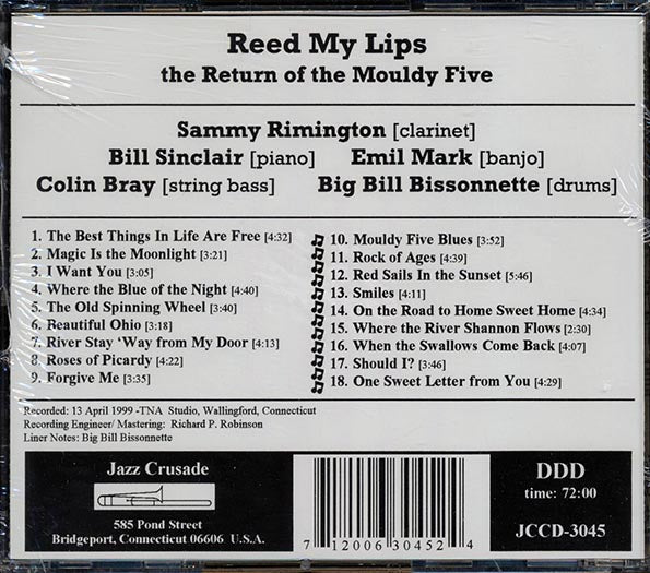 Sammy Rimington, The Mouldy Five - Reed My Lips (CD)