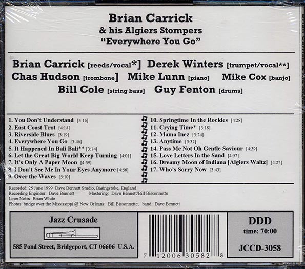 Brian Carrick & His Algiers Stompers - Everywhere You Go (CD)