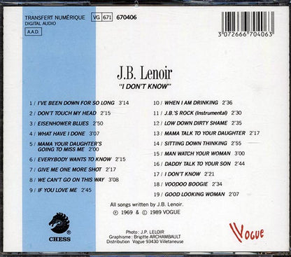 JB Lenoir - Living The Blues (CD)