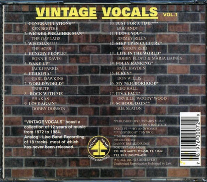 Ken Boothe, Gaylads, Ronnie Davis, Etc. - Vintage Vocals Volume 1 (CD)