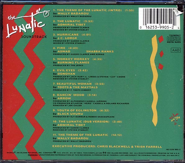 Aswad, JC Lodge, Toots & The Maytals, Etc. - The Lunatic Soundtrack (CD)